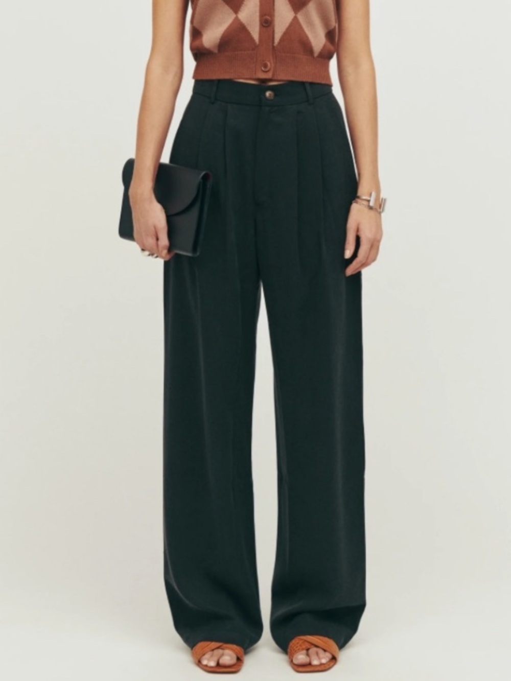 Reformation Mason Pant Black Size 2